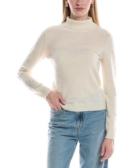 Maison Heritage White Flocon Cashmere Sweater