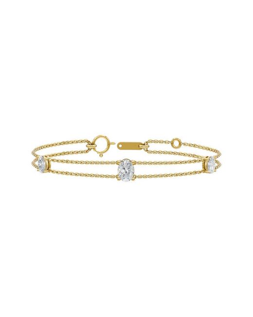 Lab Grown Diamonds White 14K 2.00 Ct. Tw. Lab-Grown Diamond Bracelet