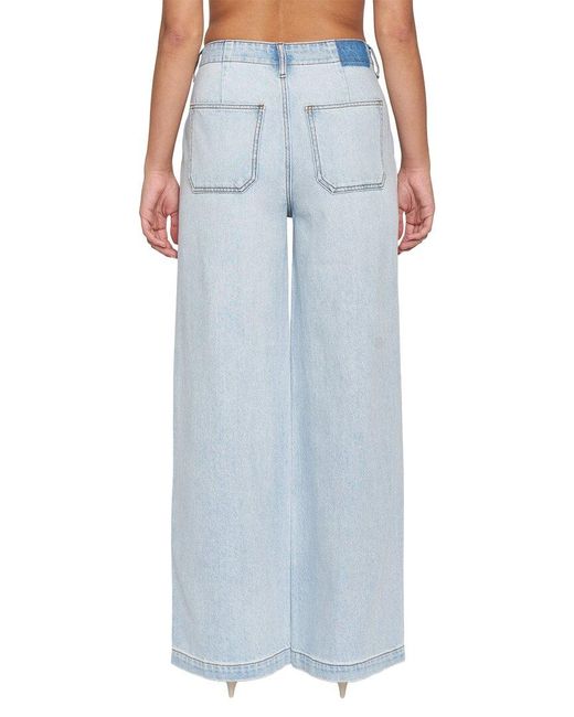 Daze Denim Blue Kickback Hush Palazzo Jean