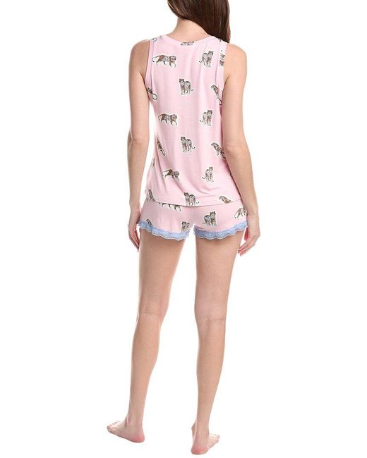 Honeydew Intimates Pink 2Pc All American Shortie Set