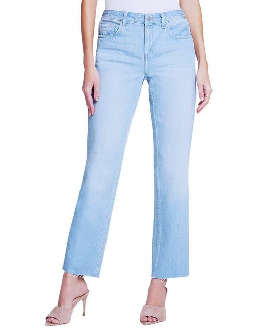 L'Agence Blue Milana Low-rise Stovepipe Jean