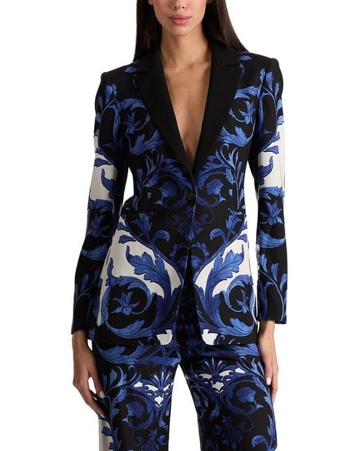 Alice + Olivia Blue Breann Blazer