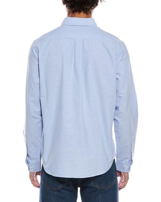 Rowing Blazers Blue Classic Solid Oxford Shirt for men