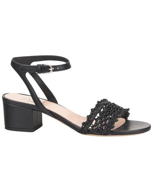 Agl Attilio Giusti Leombruni Black Lala Sandal Straw Leather Sandal