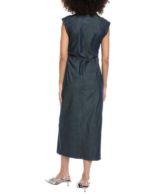 Rag & Bone Blue Rbairflex Leah Midi Dress