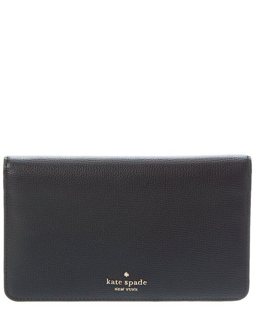 Kate Spade Black Darcy Leather Clutch Wallet Wristlet