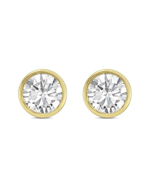 Diana M Metallic Diana M. 14K 2.00 Ct. Tw. Lab-Grown Diamond Stud Earrings