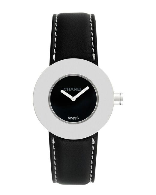 Chanel Black La Ronde Watch, Circa 2000S (Authentic Pre-Owned)