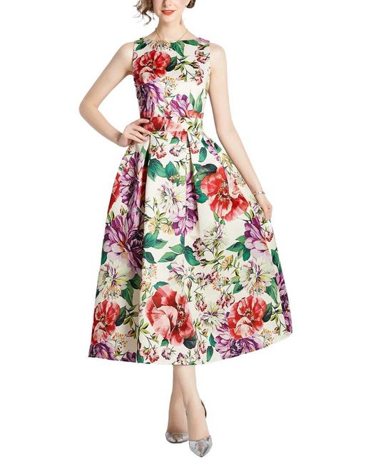 DZA White Midi Dress