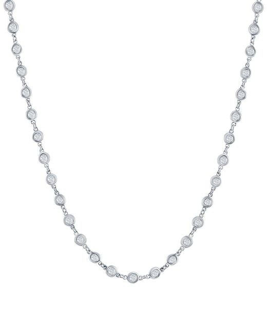 Jewels by Viomo Metallic 14K 2.25 Ct. Tw. Diamond By The Yard Necklace