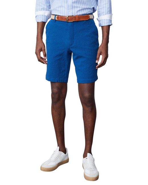 J.McLaughlin Blue Solid Oliver Shorts Short for men