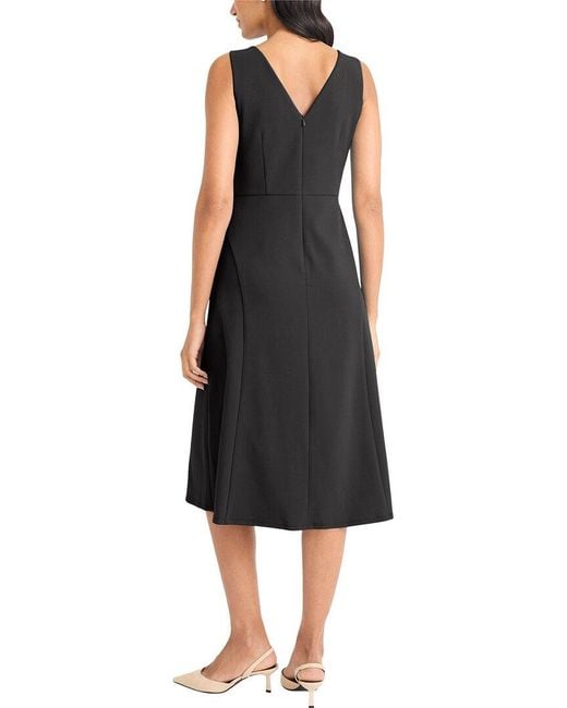 Maggy London Black Sleeveless Scuba Crepe Dress