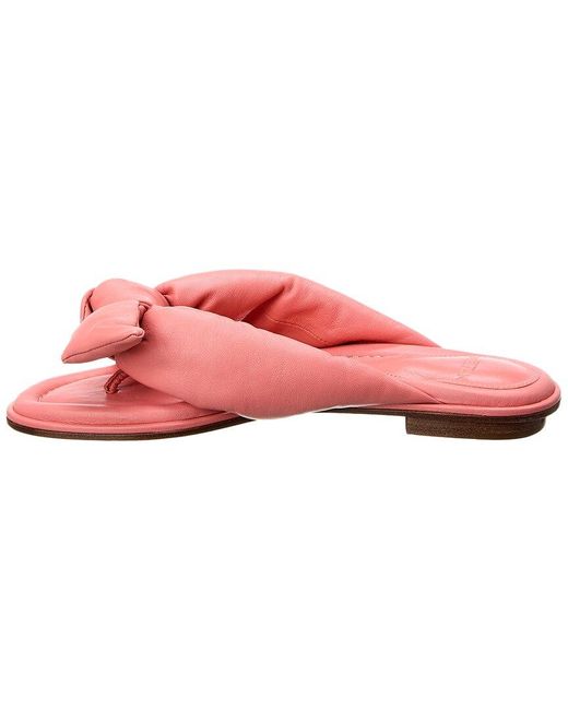 Alexandre Birman Pink Soft Clarita Leather Sandal