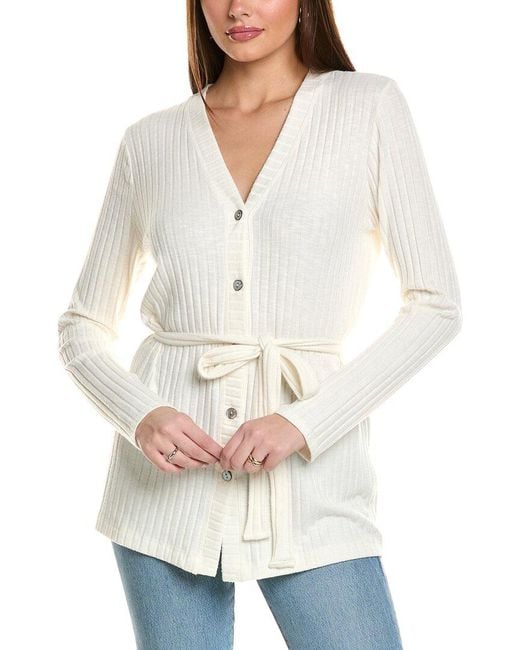 Michael Stars White Celeste Cardigan