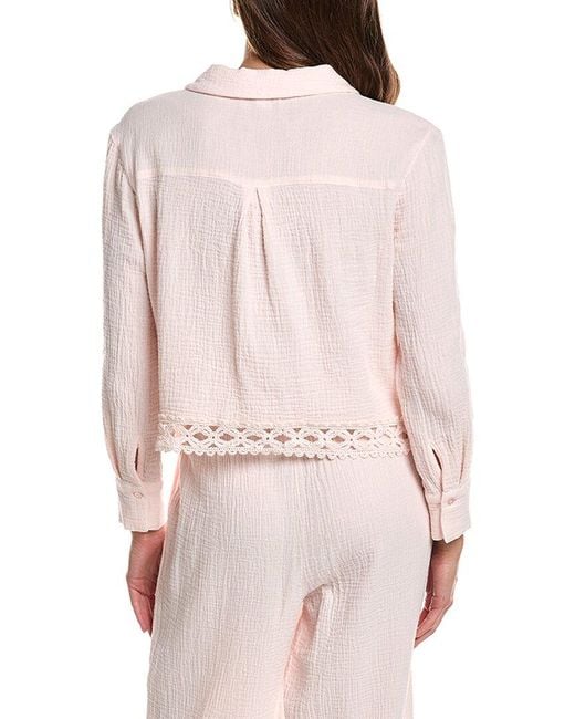 Design History White Gauze Lace Shirt