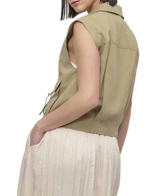 DKNY Green Collared Vest