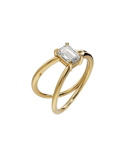 Lab Grown Diamonds Metallic 14K 1.00 Ct. Tw. Lab-Grown Diamond Ring