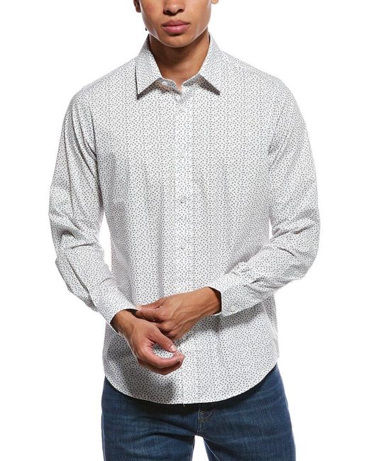 Scotch & Soda Gray Printed Shirt for men