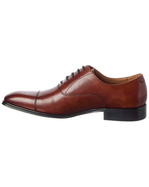 Dune Brown Leather Oxford for men