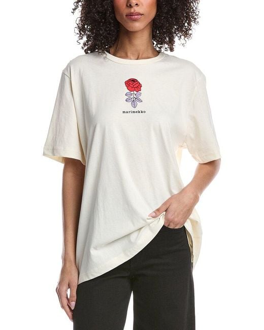 Marimekko White Vihne Top