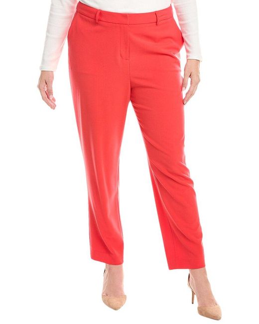 Tahari Red Plus Pant