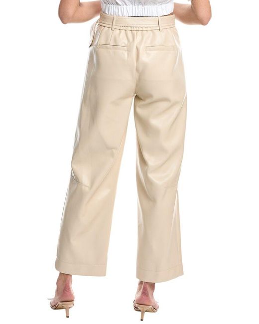 Jonathan Simkhai Natural Jenny Belted Cropped Pant