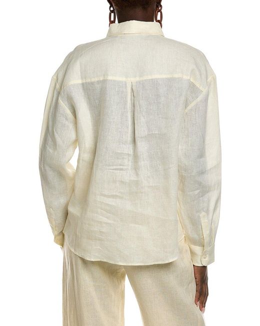 Bardot Natural Lander Oversized Linen Shirt