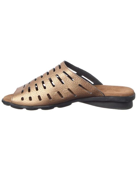Arche Brown Denymh Leather Flat