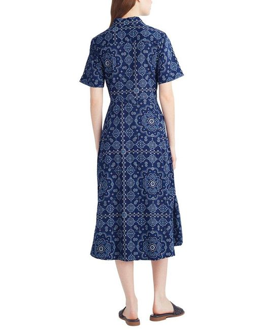 Draper James Blue Riley Midi Shirtdress