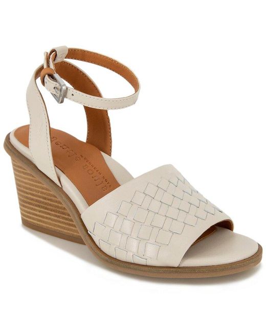 Gentle Souls Metallic By Kenneth Cole Nadia Leather Wedge