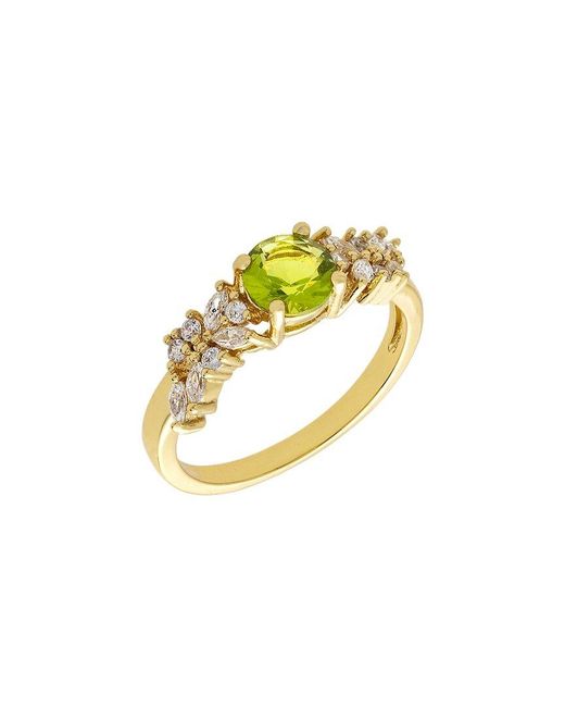 Bertha Metallic Juliet 18K Plated Cz Cluster Ring