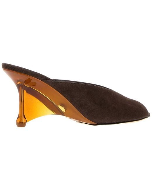 Gucci Brown Jimmy Choo Glace 80 Suede Sandal