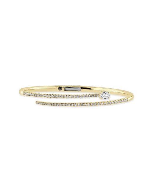 Sabrina Designs White 14k 1.63 Ct. Tw. Diamond Bangle Bracelet