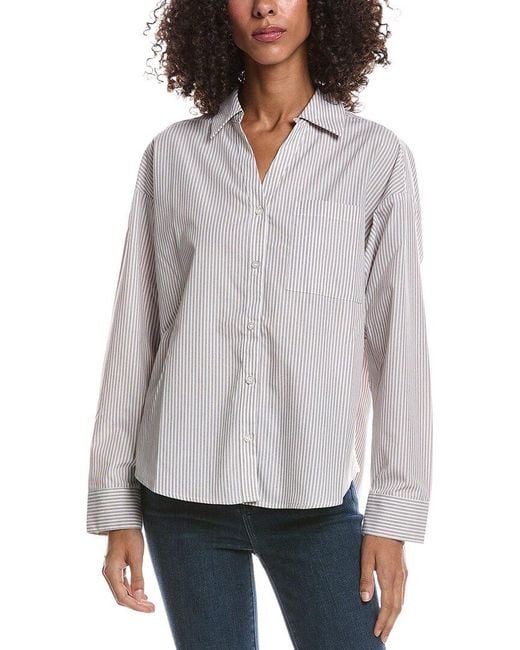 Bernardo Gray Boyfriend Shirt
