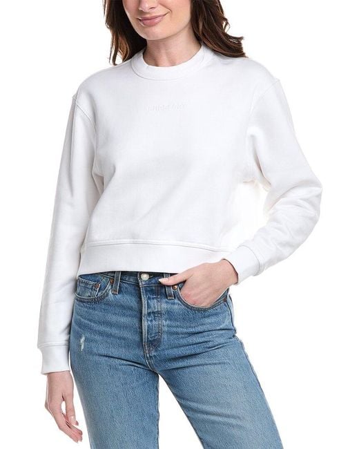 Burberry White Check Sweatshirt