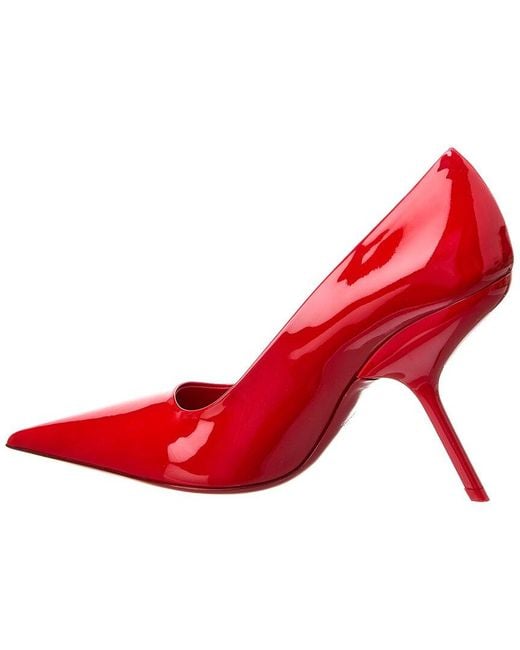 Ferragamo Red Eva X5 Patent Pump