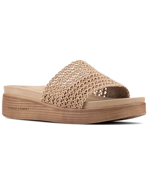 Donald J Pliner Brown Frouf Sandal