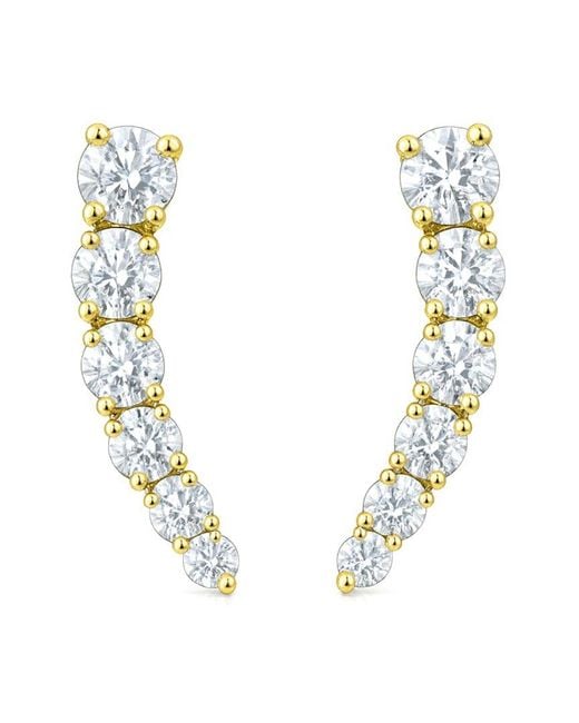 Jewels by Viomo Metallic 14K 0.80 Ct. Tw. Diamond Earrings