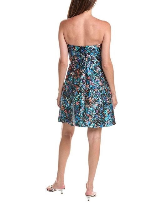Rene Ruiz Blue Mini Column Dress