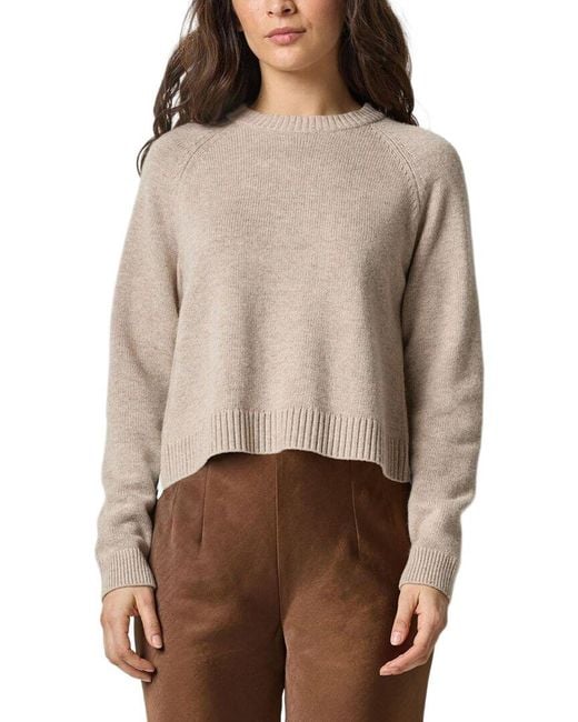 Lilla P Natural Pleat Back Raglan Sweater