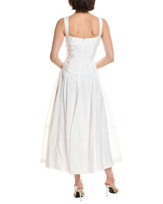 Cinq À Sept White Joisian Midi Dress