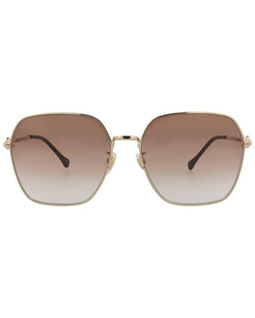 Gucci White GG0882SA 60mm Sunglasses