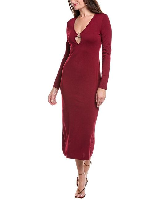 IPPONELLI Red Midi Dress