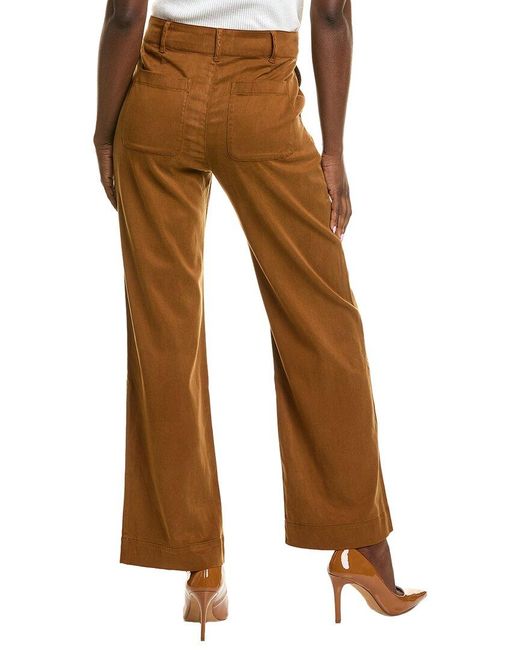 Bella Dahl Brown Sydney Wide Leg Pant
