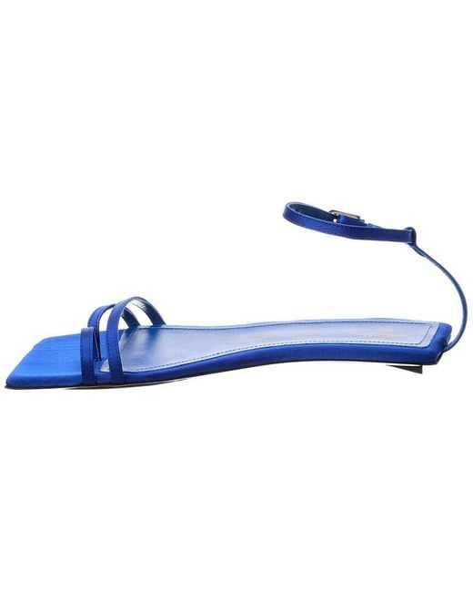 The Attico Blue Isla Satin Sandal