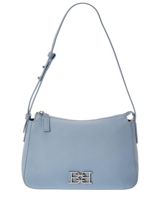 Bally Blue Bchain Leather Shoulder Bag