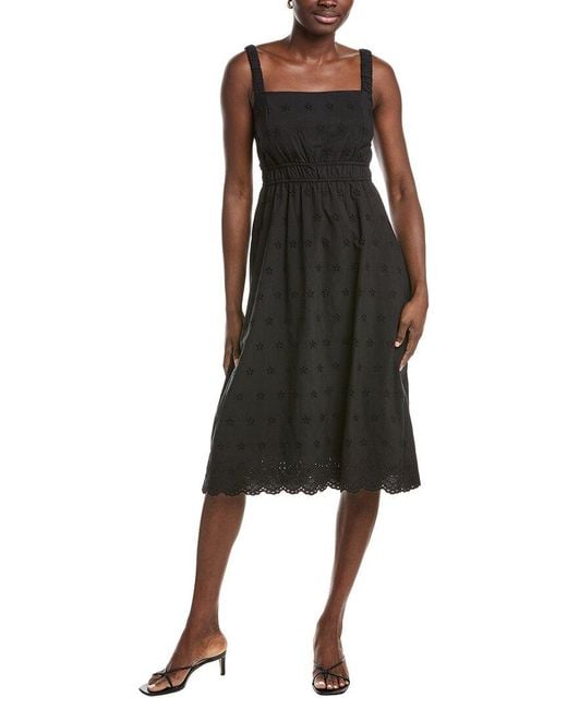 Ellen Tracy Black Eyelet Dress