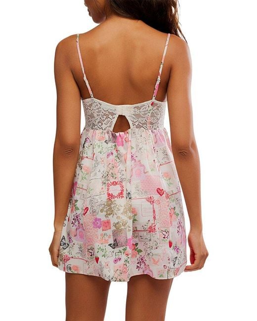 Free People Pink Midnight Muse Slip Dress