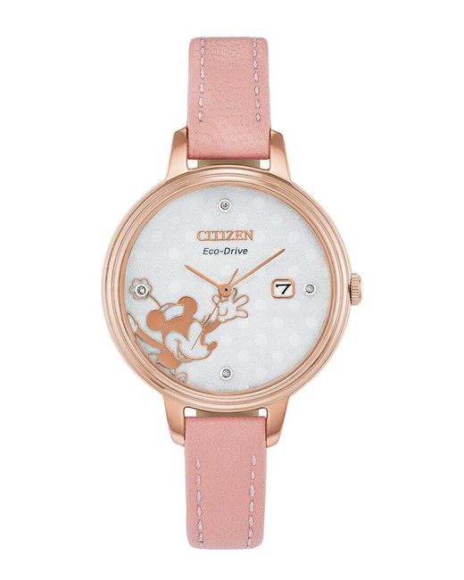 Citizen Leather Disney Diamond Watch Save 1 Lyst UK