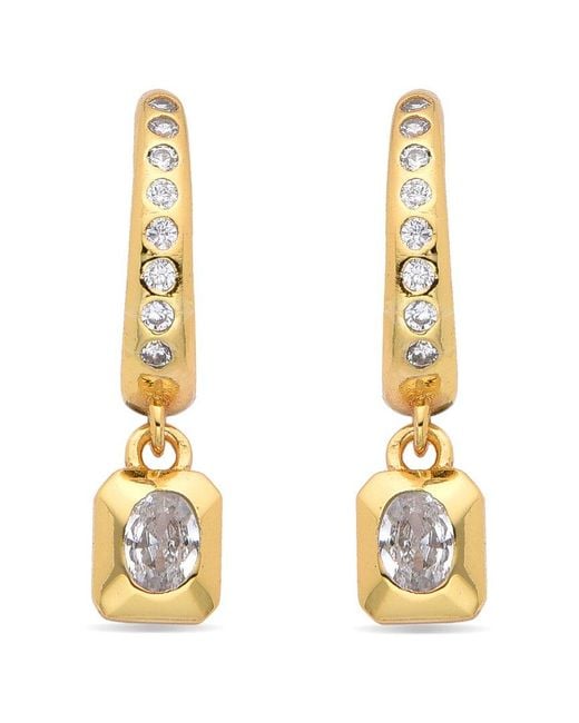Eye Candy LA Metallic Cz Drop Earring
